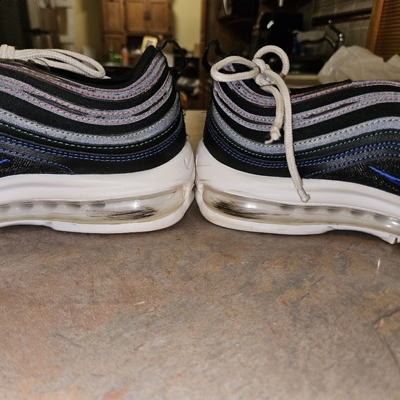 Nike Air Max 97 "Rainbow Stitch" Black Sneakers - Picture 5 of 8